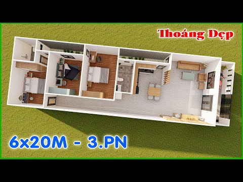 6x20m 3 phong ngu nha cap 4 xay the nay vua dep vua thoang kien truc nha viet