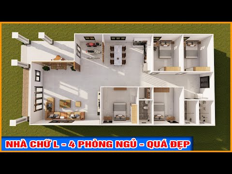 goi y bo tri cong nang nha chu l co 4 phong ngu thoang dep voi dt 10x20m kien truc nha viet