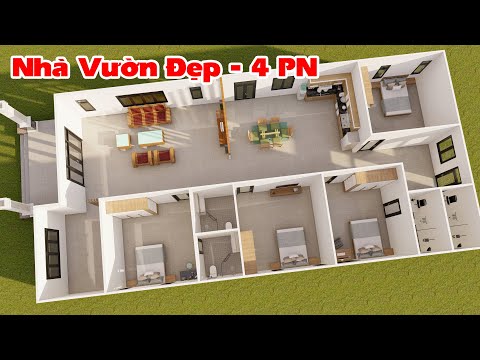 mat bang nha vuon 4 phong ngu 1 phong tho thoang dep tien nghi kien truc nha viet