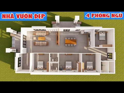 mo phong mau nha vuon nong thon 4 phong ngu tuyet dep kien truc nha viet