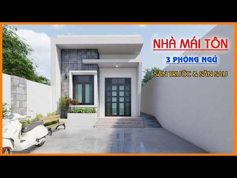 nha cap 4 mai ton don gian xay tren dat 7m co san truoc san sau cong nang 3 phong ngu