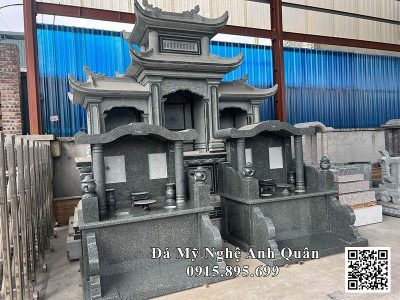 Mẫu Mộ đá granite một mái đẹp Anh Quân Ninh Bình.