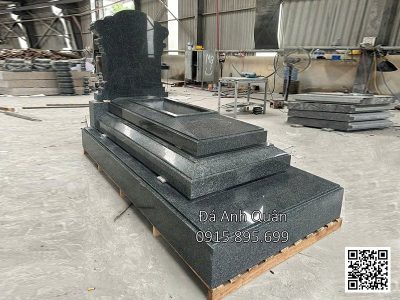 Mẫu Mộ đá 3 cấp đẹp - Mộ granite 3 cấp tại Ninh Bình