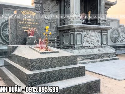 Mẫu Mộ đá granite đẹp, độ bền cao được lựa chọn cho người thân trong gia tộc.