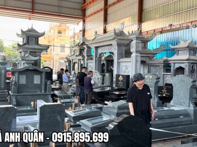 Lựa chọn chất liệu đá tự nhiên cao cấp mang lại độ bền, tính thẩm mỹ cho khu lăng mộ gia đình