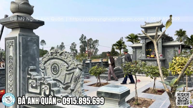 Thiết kế lăng mộ tại Đá Anh Quân luôn đảm bảo đầy đủ các yếu tố