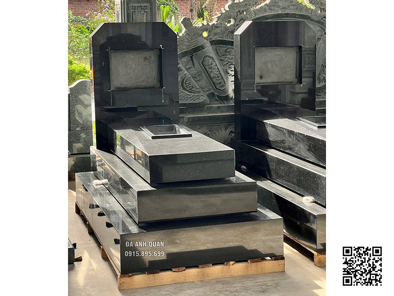 Xây Mộ, sửa Mộ cho người thân bằng Mẫu Mộ đá granite 3 cấp, nguyên khối #moda 11 Mộ granite bề thế - chất lượng cao - Giá tốt