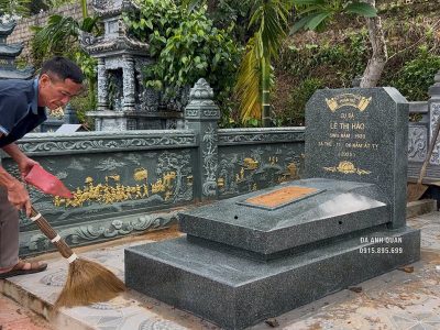 Xây, sửa mộ, lắp đặt mộ bằng mẫu Mộ đá granite Bình Định chất lượng, độ bền vượt trội 5 Mẫu Mộ có độ bền vượt trội theo thời gian