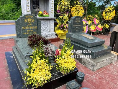 Lễ cúng hoàn mộ khi xây, sửa mộ phần - Mẫu Mộ đá granite đẹp 4 Mẫu Mộ đá đẹp - mộ granite 3 cấp