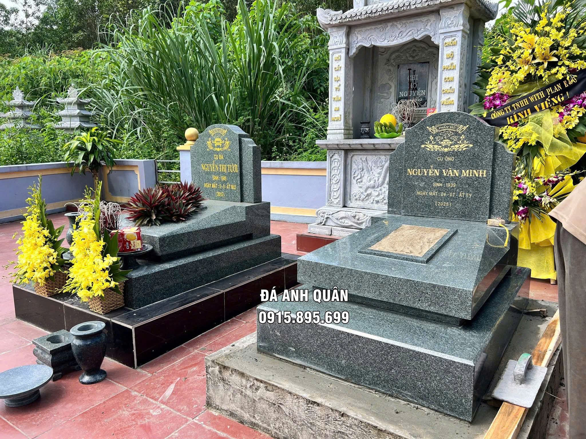 Lễ cúng hoàn mộ khi xây, sửa mộ phần - Mẫu Mộ đá granite đẹp 14 Mẫu Mộ đá granite sẵn có - lắp đặt ngay