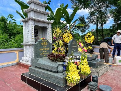 Lễ cúng hoàn mộ khi xây, sửa mộ phần - Mẫu Mộ đá granite đẹp 7 Mộ đá Anh Quân Ninh Bình uy tín - chất lượng cao