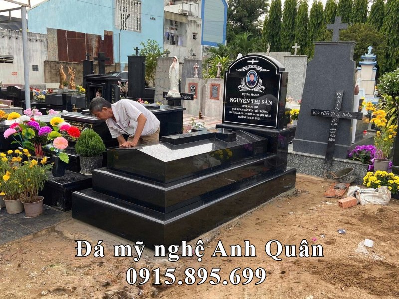 Mộ đá granite Công giáo đẹp trang trọng - Mẫu Mộ Công giáo đá granite 6 Mo-da-granite-Cong-giao-dep-trang-trong-Mau-Mo-Cong-giao-da-granite.jpg