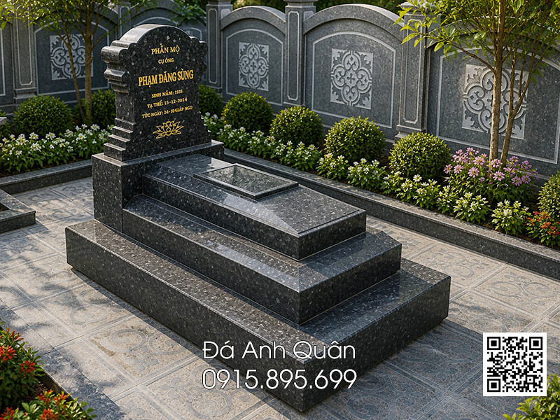 Mau Mo da granite xanh 3 cap dep chat luong do ben cao